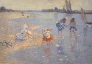 Philip Wilson Steer Children Paddling Walberswick Spain oil painting artist